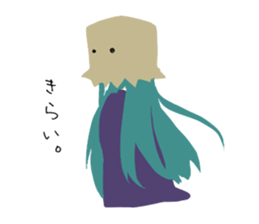 Paper bag girls sticker #14141883