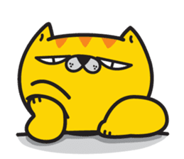 Skateboard cat WOOPS sticker #14142048