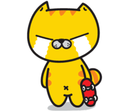 Skateboard cat WOOPS sticker #14142052