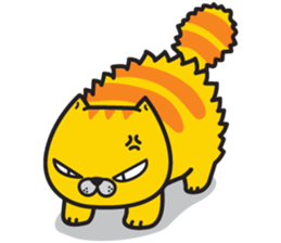 Skateboard cat WOOPS sticker #14142053