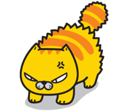 Skateboard cat WOOPS sticker #14142053