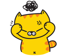 Skateboard cat WOOPS sticker #14142060