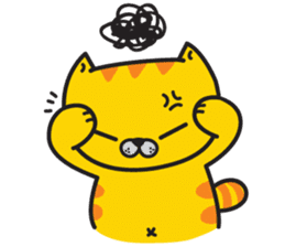 Skateboard cat WOOPS sticker #14142060