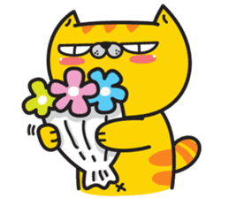 Skateboard cat WOOPS sticker #14142064