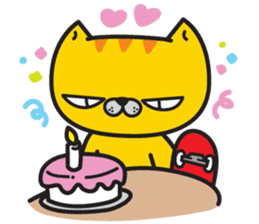 Skateboard cat WOOPS sticker #14142071