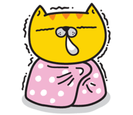Skateboard cat WOOPS sticker #14142079