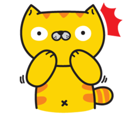 Skateboard cat WOOPS sticker #14142084