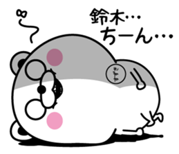 Suzuki dedicated last name sticker #14143417