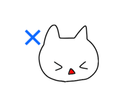 Emoticon stickers cat sticker #14143668