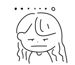 girl in a bad mood. sticker #14144468