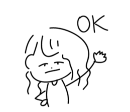 girl in a bad mood. sticker #14144486