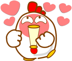 Fun chicken sticker #14146235