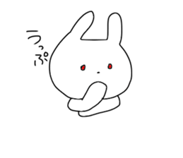 Glittering rabbit sticker #14146440