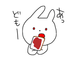 Glittering rabbit sticker #14146441