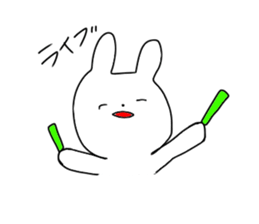 Glittering rabbit sticker #14146446