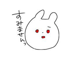 Glittering rabbit sticker #14146450