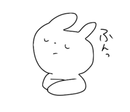 Glittering rabbit sticker #14146454