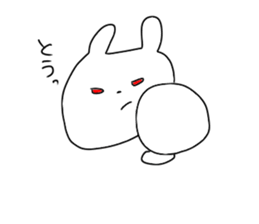 Glittering rabbit sticker #14146455