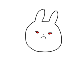 Glittering rabbit sticker #14146456