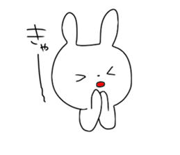Glittering rabbit sticker #14146458