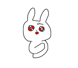 Glittering rabbit sticker #14146466