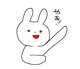 Glittering rabbit sticker #14146467