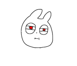 Glittering rabbit sticker #14146470