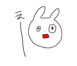 Glittering rabbit sticker #14146471