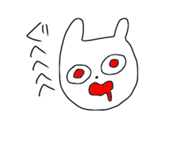 Glittering rabbit sticker #14146473