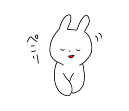 Glittering rabbit sticker #14146475