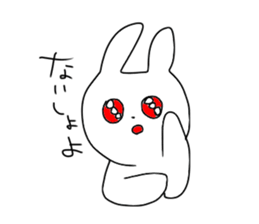Glittering rabbit sticker #14146477