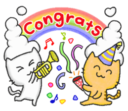 cats standard sticker #14147994