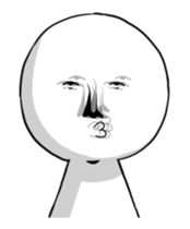 Vibrating serious people sticker #14148519