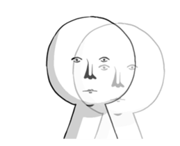 Vibrating serious people sticker #14148521