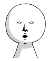 Vibrating serious people sticker #14148522