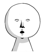 Vibrating serious people sticker #14148522