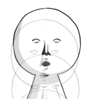 Vibrating serious people sticker #14148523