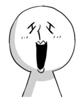 Vibrating serious people sticker #14148525