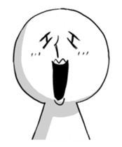 Vibrating serious people sticker #14148525