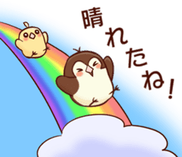 Chicks and sparrows 2 sticker #14148665