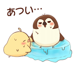 Chicks and sparrows 2 sticker #14148669
