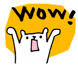 Mr.Shiroyama is a small polar bear.2 sticker #14148780