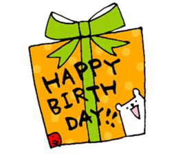 Mr.Shiroyama is a small polar bear.2 sticker #14148802