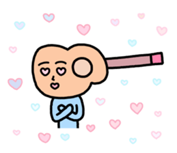 Guitar Human sticker #14149032