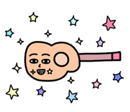 Guitar Human sticker #14149033