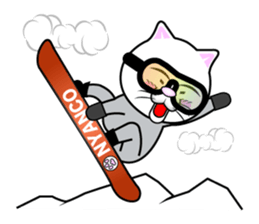 Sticker of the active cat!! 3 Winter sticker #14149064
