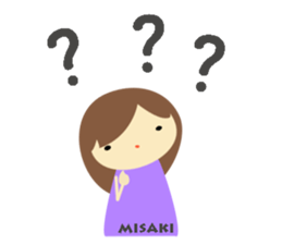 Misaki name sticker sticker #14150254