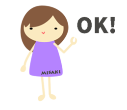 Misaki name sticker sticker #14150258