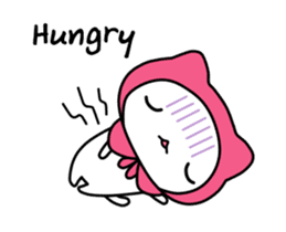 Pink Riding Hood Cat sticker #14150469