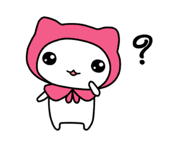 Pink Riding Hood Cat sticker #14150471